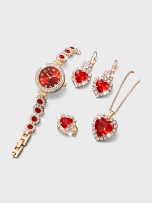 Conjunto Feminino Red Royale 5 Peças