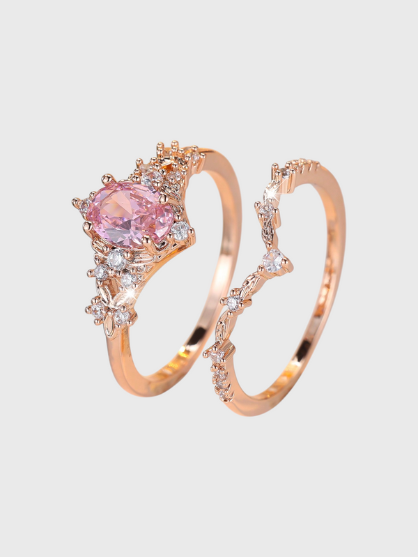 Anel Feminino Rose Royale Zircônia