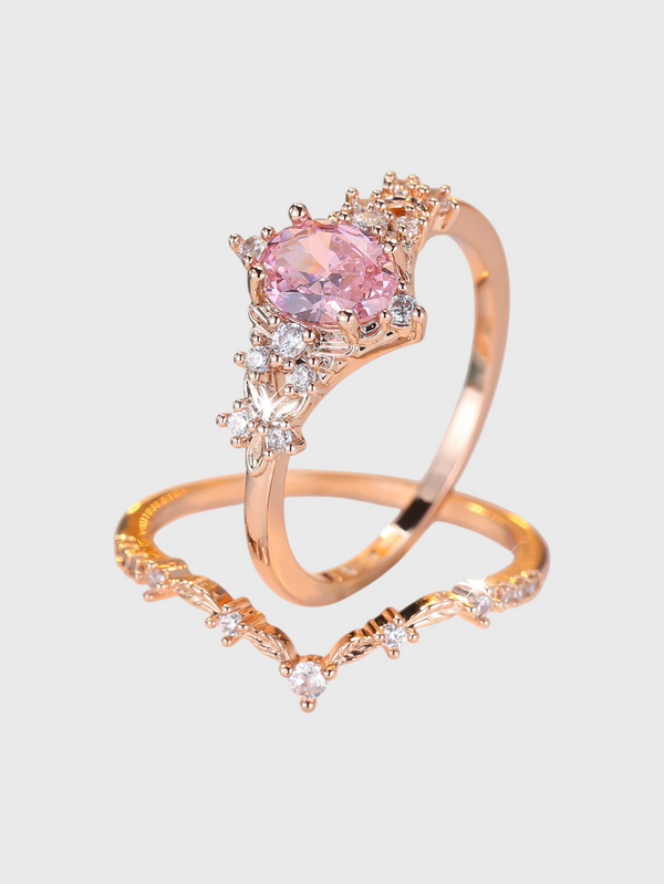 Anel Feminino Rose Royale Zircônia