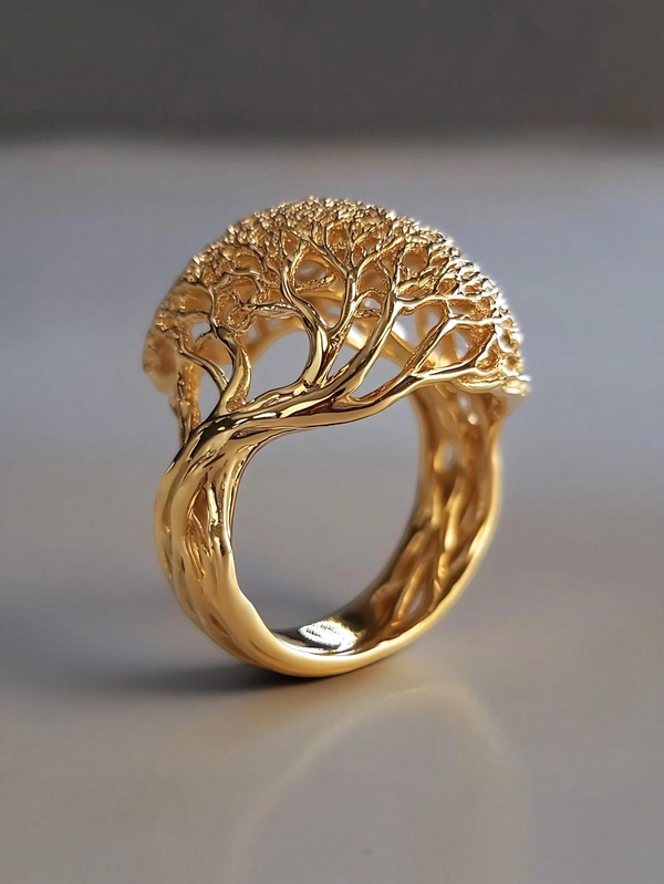 Anel Feminino Árvore da Vida Eternal em Zircônia