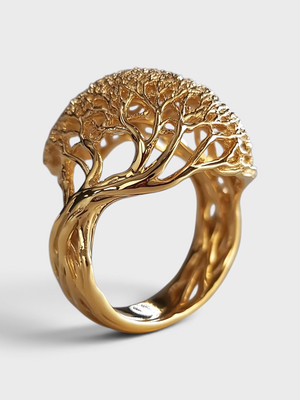 Anel Feminino Árvore da Vida Eternal em Zircônia