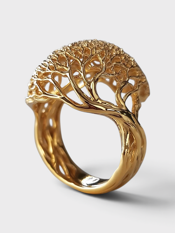 Anel Feminino Árvore da Vida Eternal em Zircônia