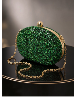 Bolsa Clutch Feminina Rainbow Royale com Pedrarias