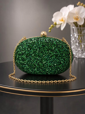 Bolsa Clutch Feminina Rainbow Royale com Pedrarias