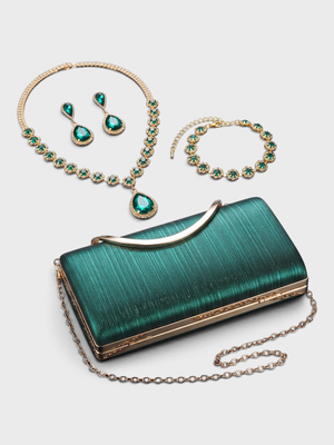 Conjunto Feminino Clutch Royale com Pedrarias
