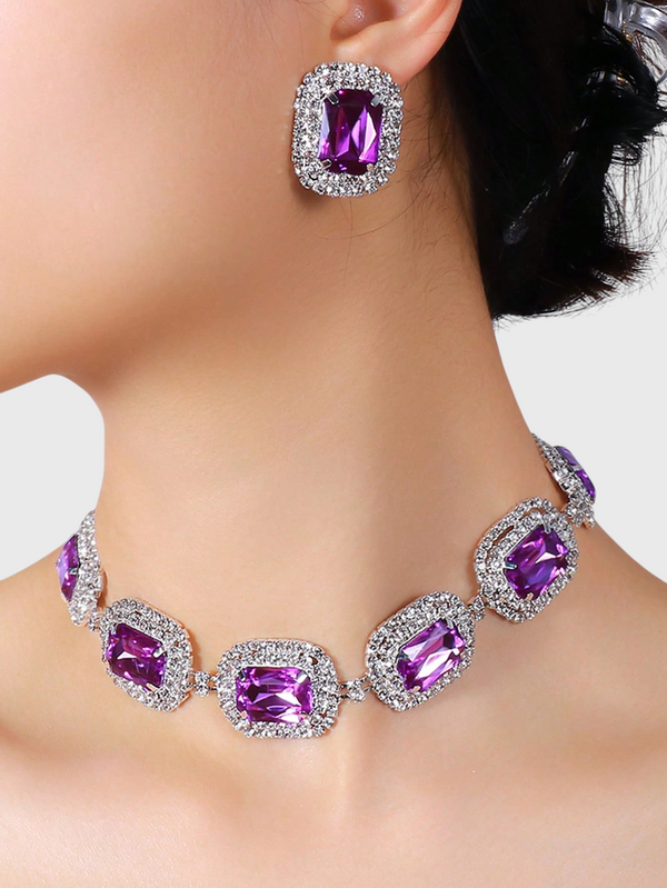 Conjunto Feminino Geométrico Lumière Roxo