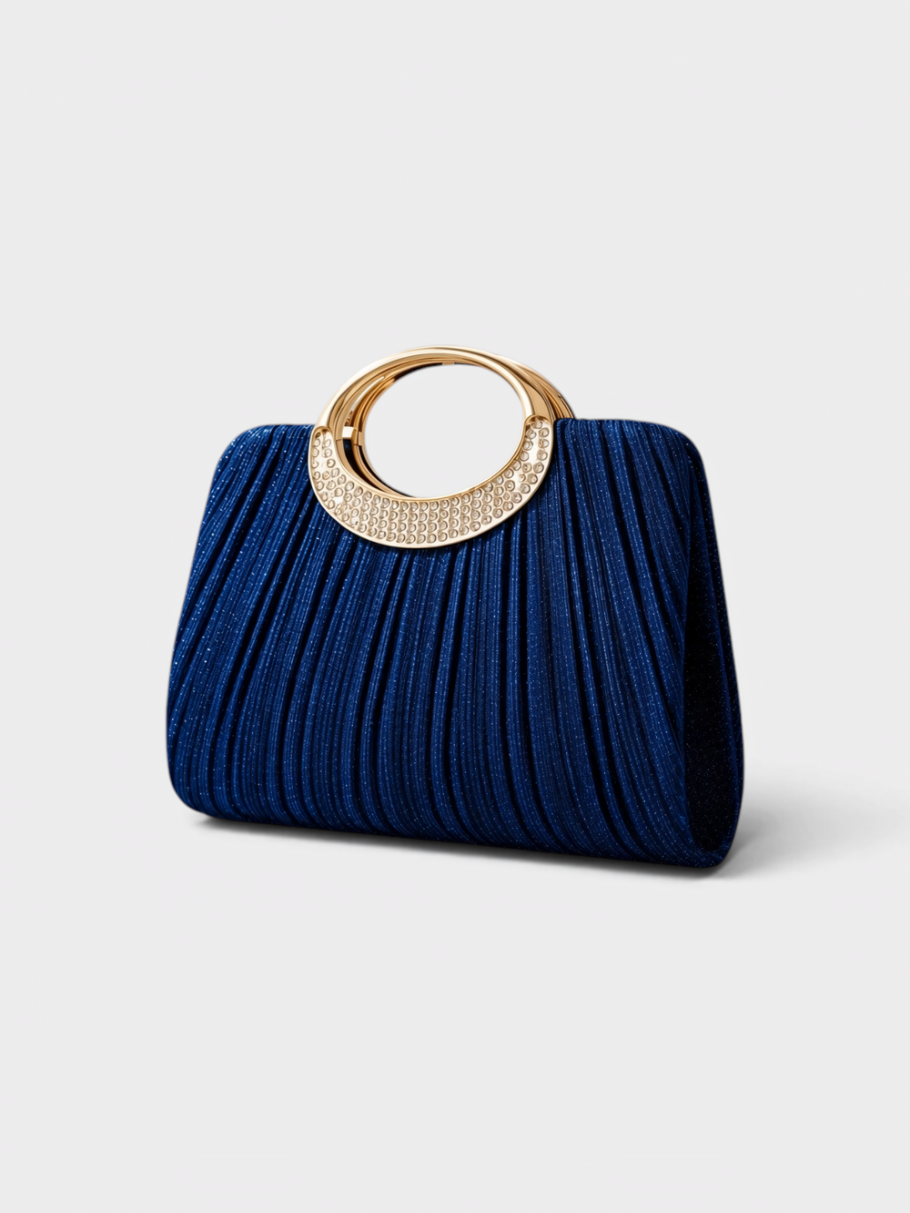 Bolsa Clutch Feminina Blue Royale com Cristais
