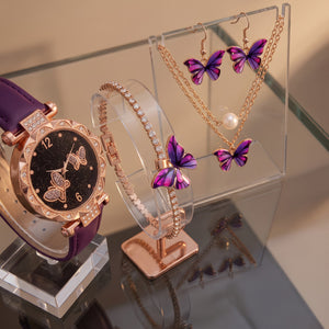 Conjunto Feminino Butterfly Royale Roxo 5 Peças