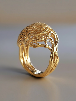 Anel Feminino Árvore da Vida Eternal em Zircônia