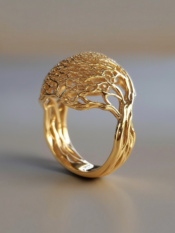 Anel Feminino Árvore da Vida Eternal em Zircônia