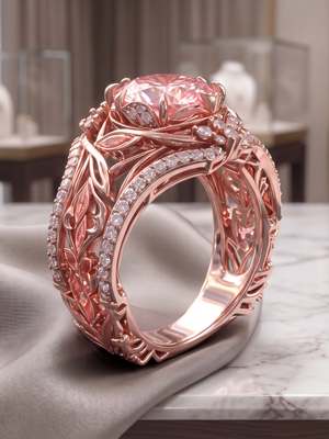 Anel Feminino Celeste em Zircônia Banhado a Ouro 14K