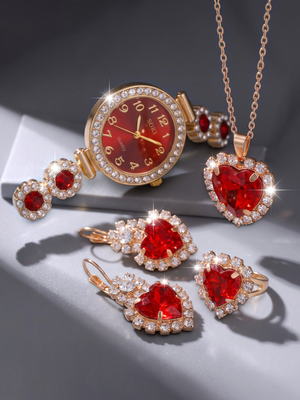 Conjunto Feminino Red Royale 5 Peças