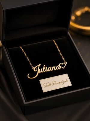 Colar Feminino Personalizado Coração com Nome