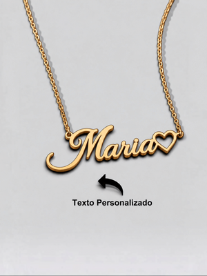 Colar Feminino Personalizado Coração com Nome