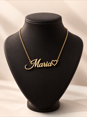 Colar Feminino Personalizado Coração com Nome