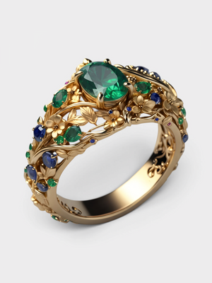 Anel Feminino Élise em Zircônia