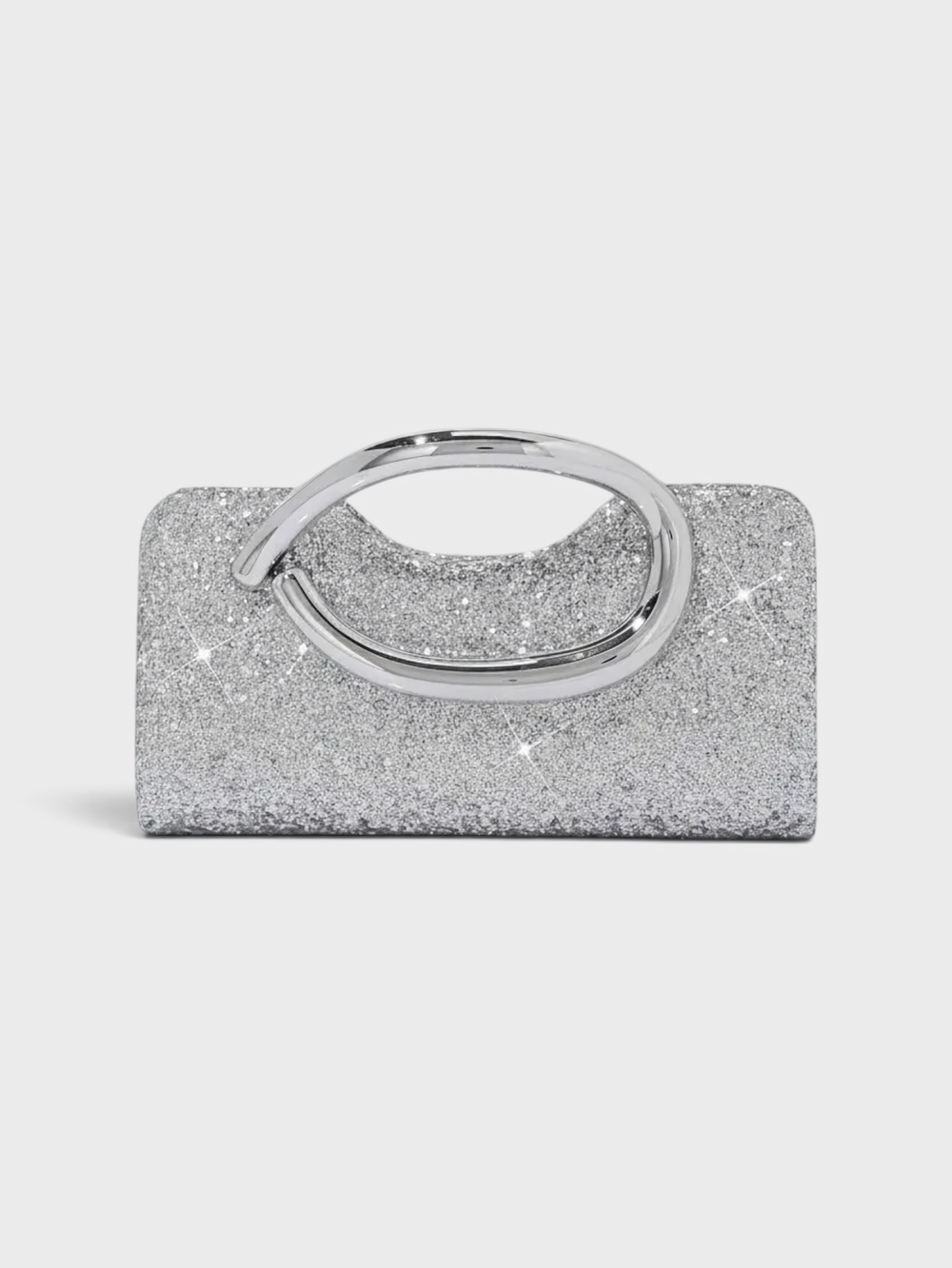 Bolsa Clutch Feminina Majesté Prata