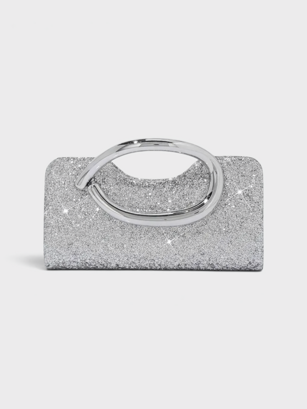 Bolsa Clutch Feminina Majesté Prata