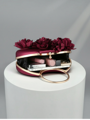 Bolsa Clutch Feminina Floral Pétala Lumière