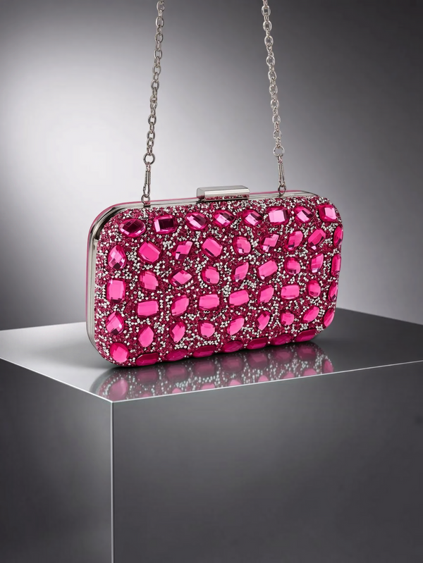 Bolsa Clutch Feminina Éclat com Strass