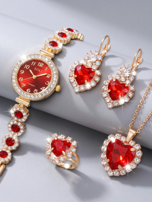Conjunto Feminino Red Royale 5 Peças
