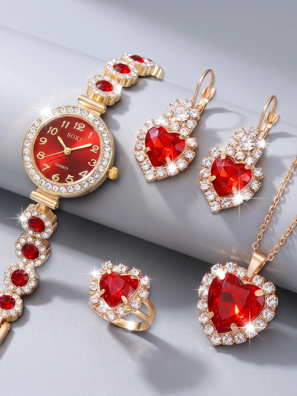 Conjunto Feminino Red Royale 5 Peças