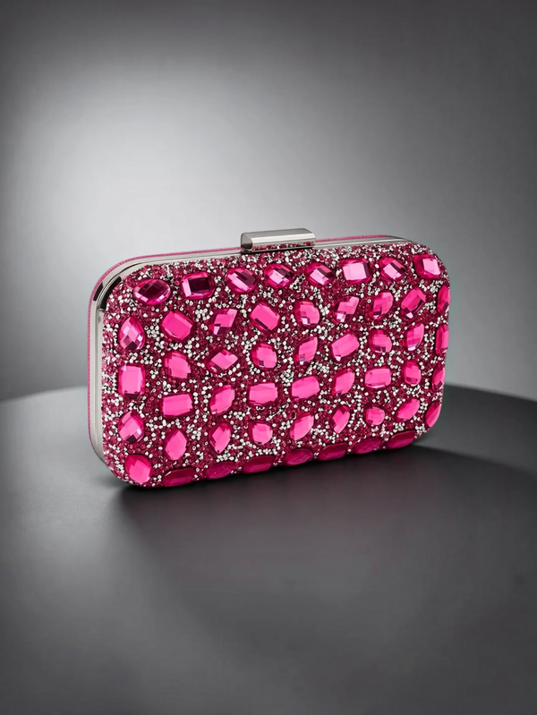 Bolsa Clutch Feminina Éclat com Strass