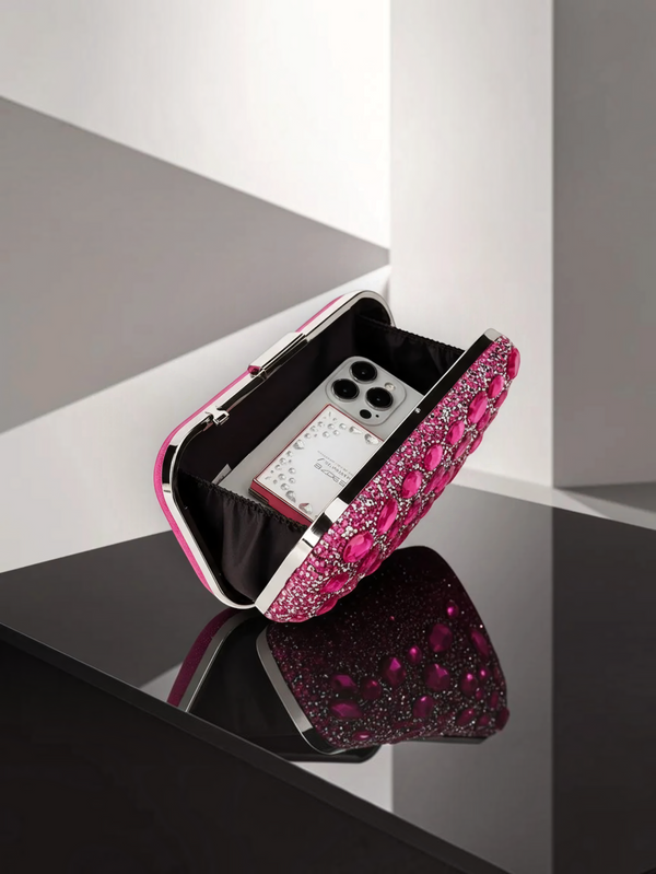 Bolsa Clutch Feminina Éclat com Strass